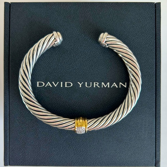 New David Yurman Cable Station Bracelet-size Small - Picture 2 of 15